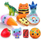 NEW Cartoon Chocolate Biscuit Series PU Squishies Slow Rising Cream Scented Fidget Anti-Stress Kids Toy Children's  Gift